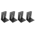 thumbnail image 3 of Metal Bookends, Anti Slip Book Ends Black Exquisite Beautiful  For Office For Desktop For Study Room Triumphal Arch, 3 of 8