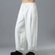 thumbnail image 5 of Pantalones bombachos holgados de lino y algodón para hombre, de pierna ancha, largos y largos, 5 of 6