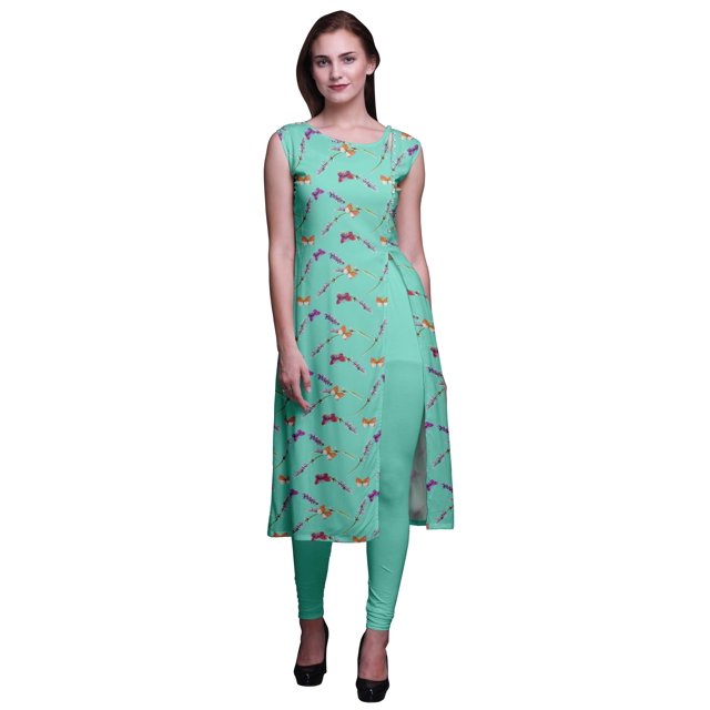 Bimba Kurtis pour Femmes Robe Kurti Imprimée Haut Indien Tunique pour Dames