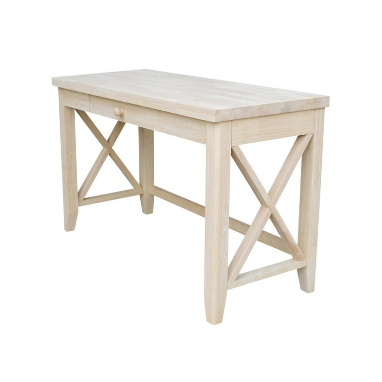 Yager Desk X design accents on side of the desk Number of Drawers 1