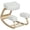 Crème Blanche, variante sur HOMCOM Chaise Ergonomique à Genoux, Tabouret à Genoux en Bois, Gris Foncé