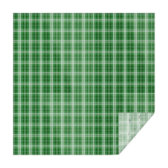 Green White Checkerboard Checkered Pattern Square Tablecloth,Waterproof Square Table Cover,Wipeable Spillproof Washable Table Cover for Home Kitchen Party Decor 42"X42"(107x107cm)