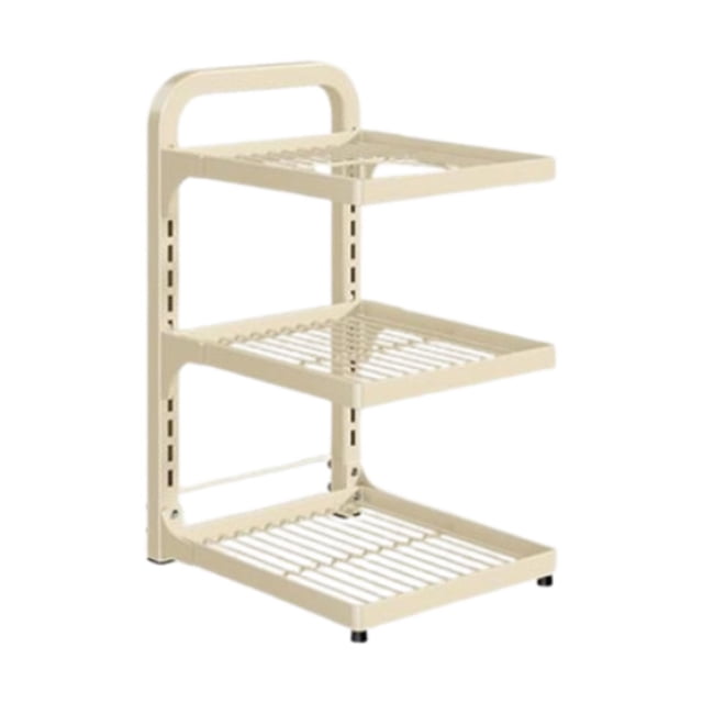 Estante para ollas y sartenes Macarena organizador de acero al carbono reutilizable 3 niveles