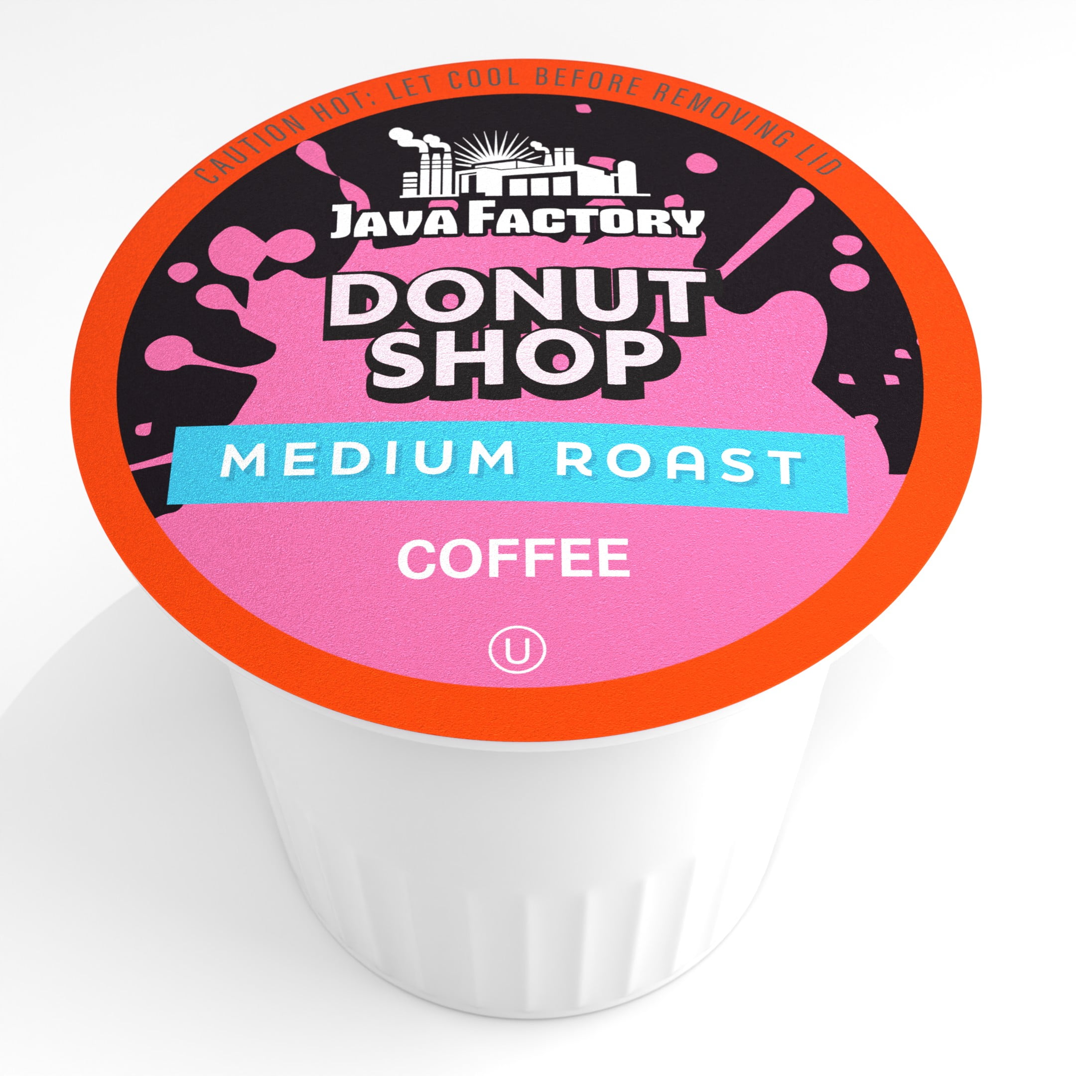Java Factory Medium Roast Donut Shop Coffee Pods for Single-Serve Coffee Brewers, 80-Pack