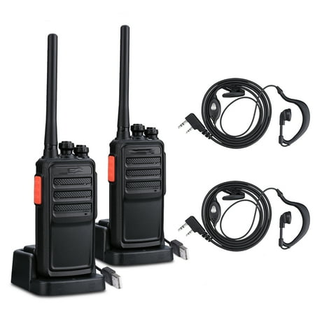Two Way Radio Manuals - 2 PCS Practical Hand-Funkgert Walkie Talkie A5 UHF CTCSS Schwarz
