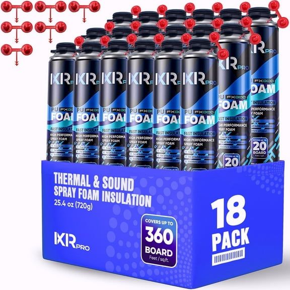 Spray Foam Insulation Can ( 18X25.4 oz. (720 g)) Expanding Foam Sealant