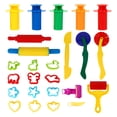 thumbnail image 3 of EeaseCA Ensemble de 25 Pcs Outils de Pâte à Modeler Colorés pour Enfants Tout-Petits, 3 of 7