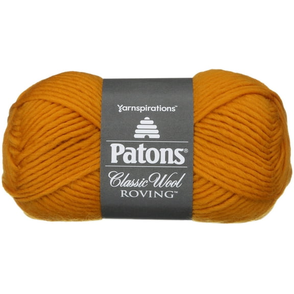 Patons Classic Wool Yellow Yarn - 5 Pack of 3.5oz/100g - Wool - 5 Bulky - 120 Yards - Knitting/Crochet