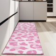 thumbnail image 4 of Pink and Pink Of Leopard Print Kitchen Rug Mat,Kitchen Runner Rugs Non Skid Washable,Decorative Kitchen Floor Mats for Kitchen,Sink,Laundry,17"X47", 4 of 5