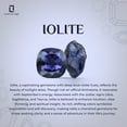 thumbnail image 5 of Natural Iolite 3-Stone Oval Shape Pendant Necklace in Sterling Silver for Women with 18-inch Adj. Chain, September Birthstone Jewelry for Her Birthday, Wedding Anniversary, Christmas, Mothers Day, 5 of 6
