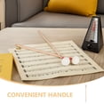 thumbnail image 3 of Raindrops 4 Pcs Baguettes Timbales Professionnelles avec Tête en Feutre Blanc et Poignées en Bois Rouges pour un Jeu Précis, 3 of 8
