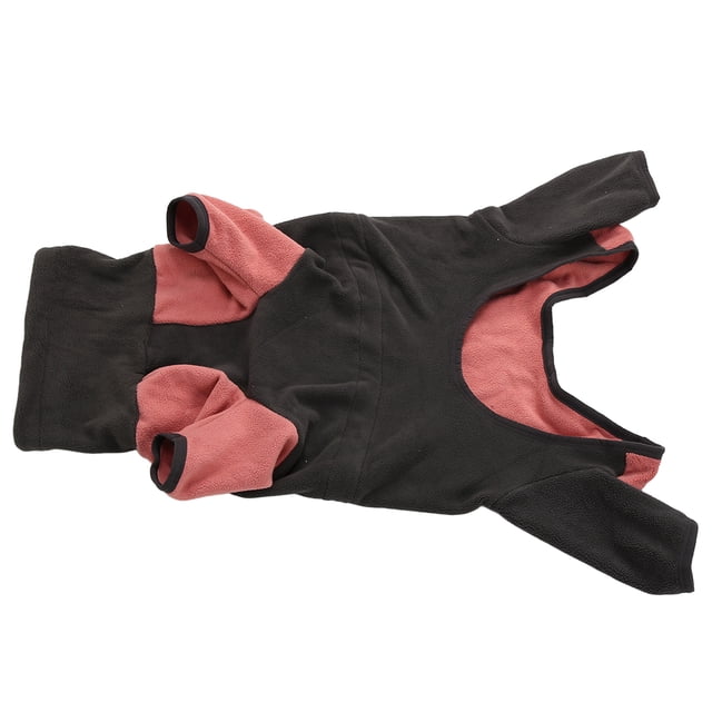 Suéter de perro chaqueta para perros poliéster cuello alto de 4 patas ropa de invierno con hebilla Ajustable