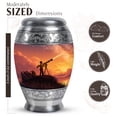 thumbnail image 2 of JAGASY Telescope Burial Small Urns for Ashes Keepsake, Dark Purple Urn for Ashes Adult Male, Orange Clouds Decorative Urns for Husband, Sunset Miniature Cremation Urn for Wife, (3 Inch), 2 of 7