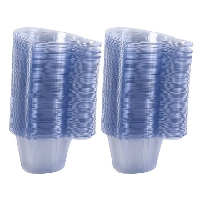 Vasos desechables de plástico para orina y heces, 250 unidades, 40 ml, para muestras de orina y análisis de orina.
