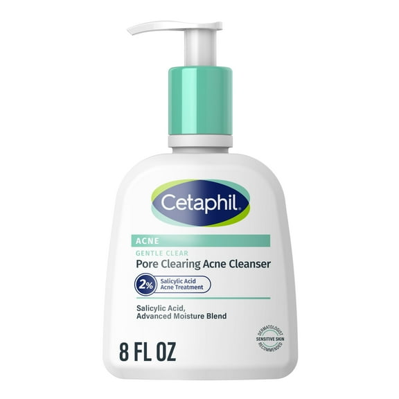 Cetaphil Gentle Clear Pore Clearing Acne Cleanser for Sensitive, Acne-Prone Skin, 8 fl oz