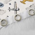 thumbnail image 4 of Castle Fairy Cartoon Plane Black Out Curtains for Boys Girls,Kawaii Aircraft Curtains Pack of 2 (42x63 Each),Transportation Theme Bedroom Curtains,Ultra Soft Home Decor, 4 of 6