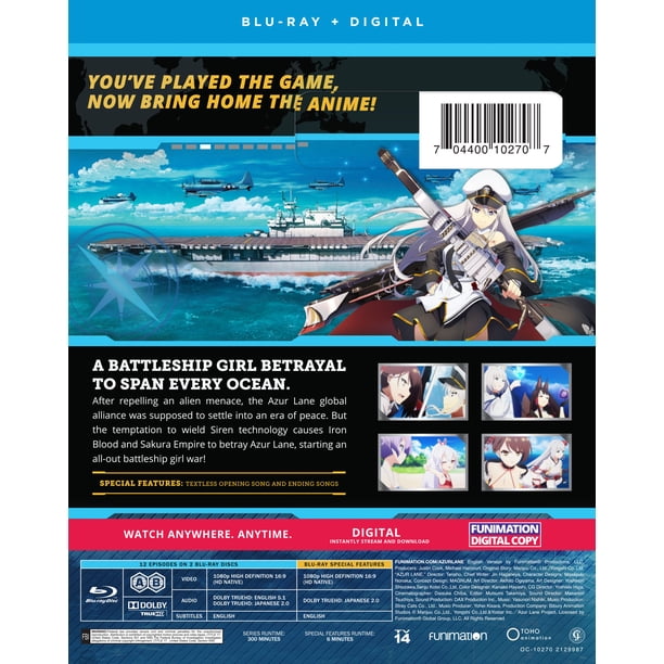 Azur Lane: The Complete Series (Blu-ray + Digital Copy) - Walmart