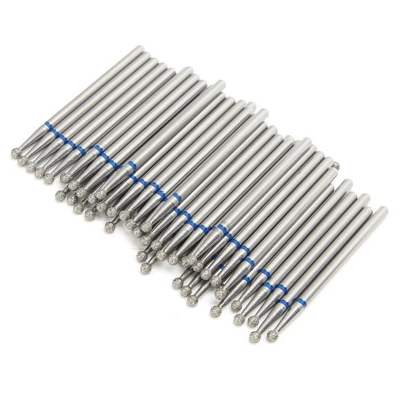 Accesorio para pulidor de uñas, 50 piezas Taladro esférico para uñas Brocas para pulir uñas Cabezal para pulir uñas Rendimiento finamente ajustado