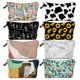 thumbnail image 2 of Bolsa de cosméticos de Arte Abstracto Sloth para mujer, neceser impermeable con estampado de hojas de tortuga, estilo personalizado, bolsa de maquillaje de viaje qiuyongming unisex, 2 of 2
