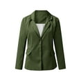 thumbnail image 2 of Gomelly Women Business Jackets Shawl Neck Blazers Elegant Cardigan Jacket Ladies Slim Fit Office Blazer Long Sleeve Outwear ArmyGreen 2XL, 2 of 6