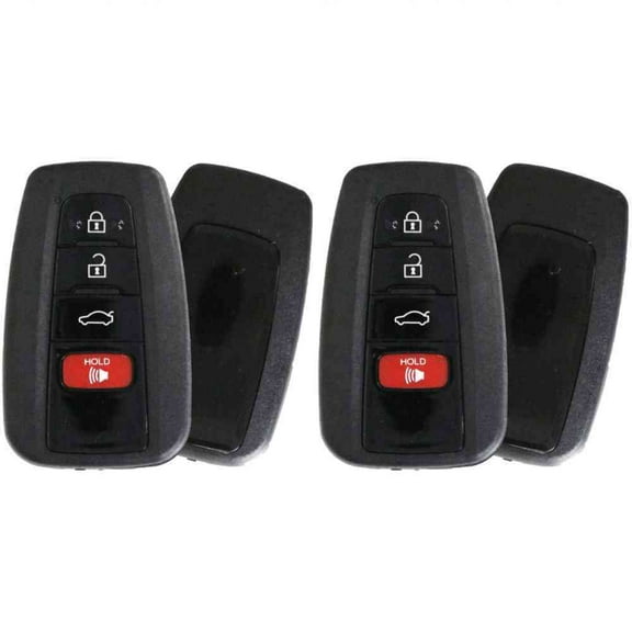 Replcament Smart Key Fob for Toyota Camry 2018 FCC HYQ14FBC Part Number 89904-06220 8990406220 89904-33550 8990433550 Pack of 2