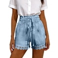 thumbnail image 3 of Babcutegg Women’s Embroidered Flare Denim Pants Casual Low-Rise Cotton Blend Jeans with Artistic Stitching and Flowy Wide-Leg Silhouette Blue Size XL, 3 of 8