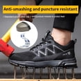 thumbnail image 4 of Zapatos de trabajo de construcción para hombres, botas de trabajo con punta de acero suave, flexibles para deportes al aire libre FLhrweasw  Nuevo, 4 of 9