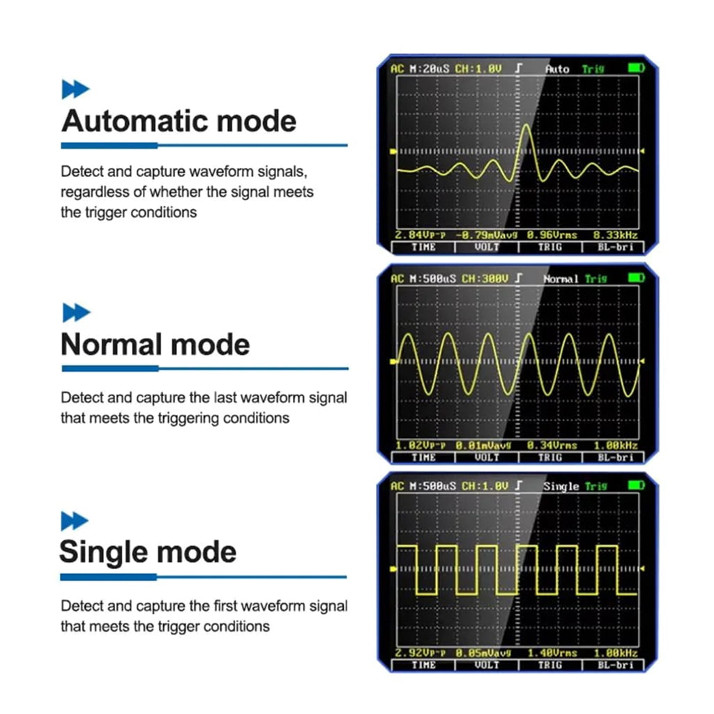 Digital Multimeter & Oscilloscope Tool Observation Area 49x36.7mm Portable for Laboratory Experiments Electrical Testing