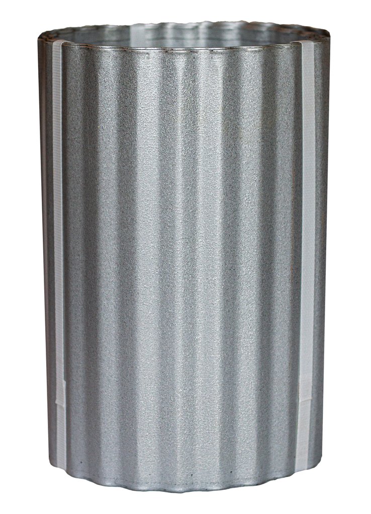 Corrugated Metal Landscape Edging Galvalume 12" height