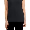 thumbnail image 3 of Karen Scott Women's Cotton Scoop Neck Top Black Size Small, 3 of 3