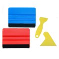 thumbnail image 1 of 4 escobilla de goma para bordes de fieltro, herramienta de envoltura de vinilo para automóvil de 4 pulgadas, raspador recto, raspador triangular, kits de alisado de papel tapiz con escobilla de goma,, 1 of 5