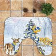 thumbnail image 4 of 9PCS Christmas Bath Mat Set Colorful Printing Non Slip Bathroom Rug with Contour Rug & Lid Toilet Cover, 4 of 5