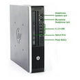 thumbnail image 2 of Restored Work from home Ultra Slim HP 8200 Desktop USFF Mini Computer Intel Core i5 Processor 4GB Ram, 500GB HDD, Bto WiFi Adapter, Bluetooth, Windows 10 PC (Refurbished), 2 of 7