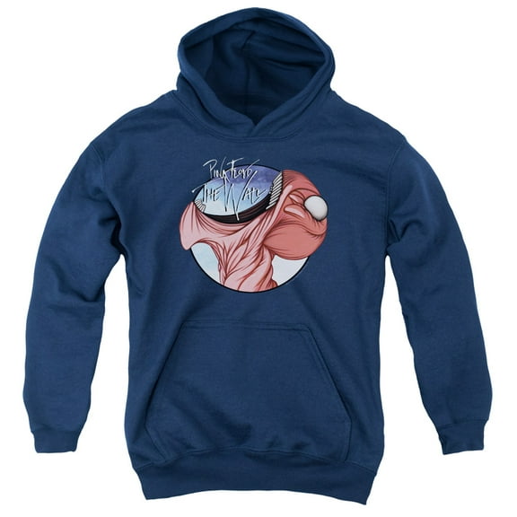 Pink Floyd Open Wide Youth Pullover Hoodie Sweatshirt Navy