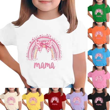 Babcutegg Printed Short Sleeve Round Neck Casual T-Shirt for Kids – Versatile Everyday Apparel with Festive Floral or Themed Design Ideal for Mother’s Day and Daily Wear Yellow Size 3-4 Babcutegg Printed Short Sleeve Round Neck Casual T-Shirt for Kids – Versatile Everyday Apparel with Festive Floral or Themed Design Ideal for Mother’s Day and Daily Wear Yellow Size 3-4