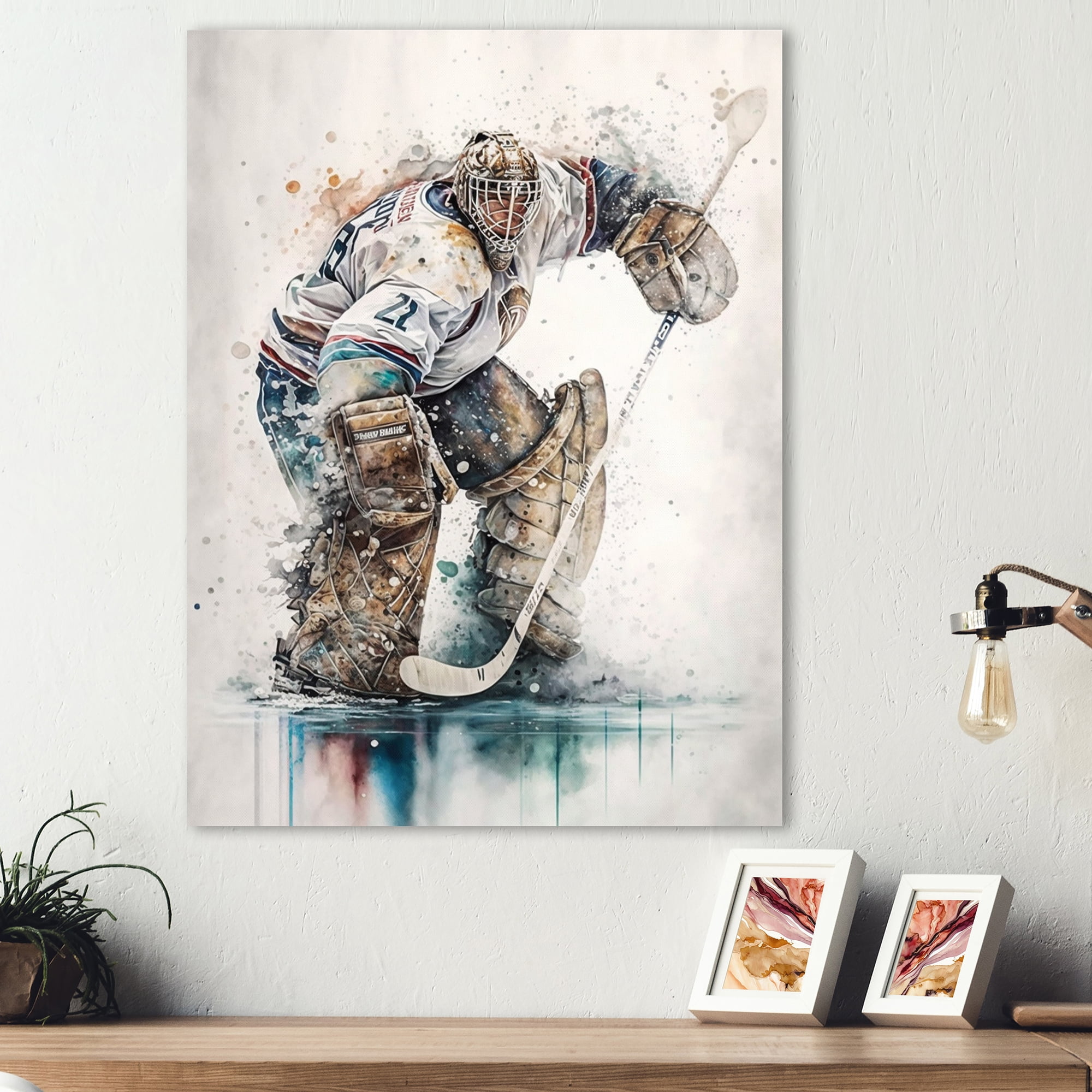Designart Goal Tender During Game V Canvas Wall Art