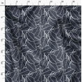 thumbnail image 3 of Soimoi Leaf Print,Cotton Cambric, Quilting Fabric Sold by The Yard 42 Inch Wide, Medium Weight Cotton Fabric, SewingSupplies, Navy Blue, 3 of 6