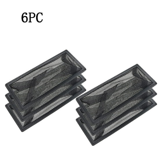 Jubipavy 3PC/6PC Floor Filter Screen Household Ventilation Opening Floor Trough Net Pocket Floor Standing Garbage Collection Net