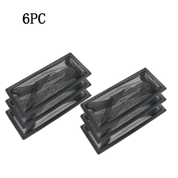Malla de filtro de suelo 4x10in, 3PC/6PC - Cubierta duradera de ventilación de PVC de poliéster, se adapta a las rejillas estándar, recogida eficiente de restos y polvo para la ventilación del hogar