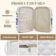 thumbnail image 6 of Yuyamidu Blue Flowers Bible Cover Case for Women Bible Carrying Case Quilted Bible Study Supplies Accessories Protective Scripture Book Cover Organizer for Women, 6 of 8