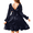 Navy Blue, variant on Arshiner Big Girls Trendy Dresses Fall Long Sleeves Tie Back Solid Beach Dress