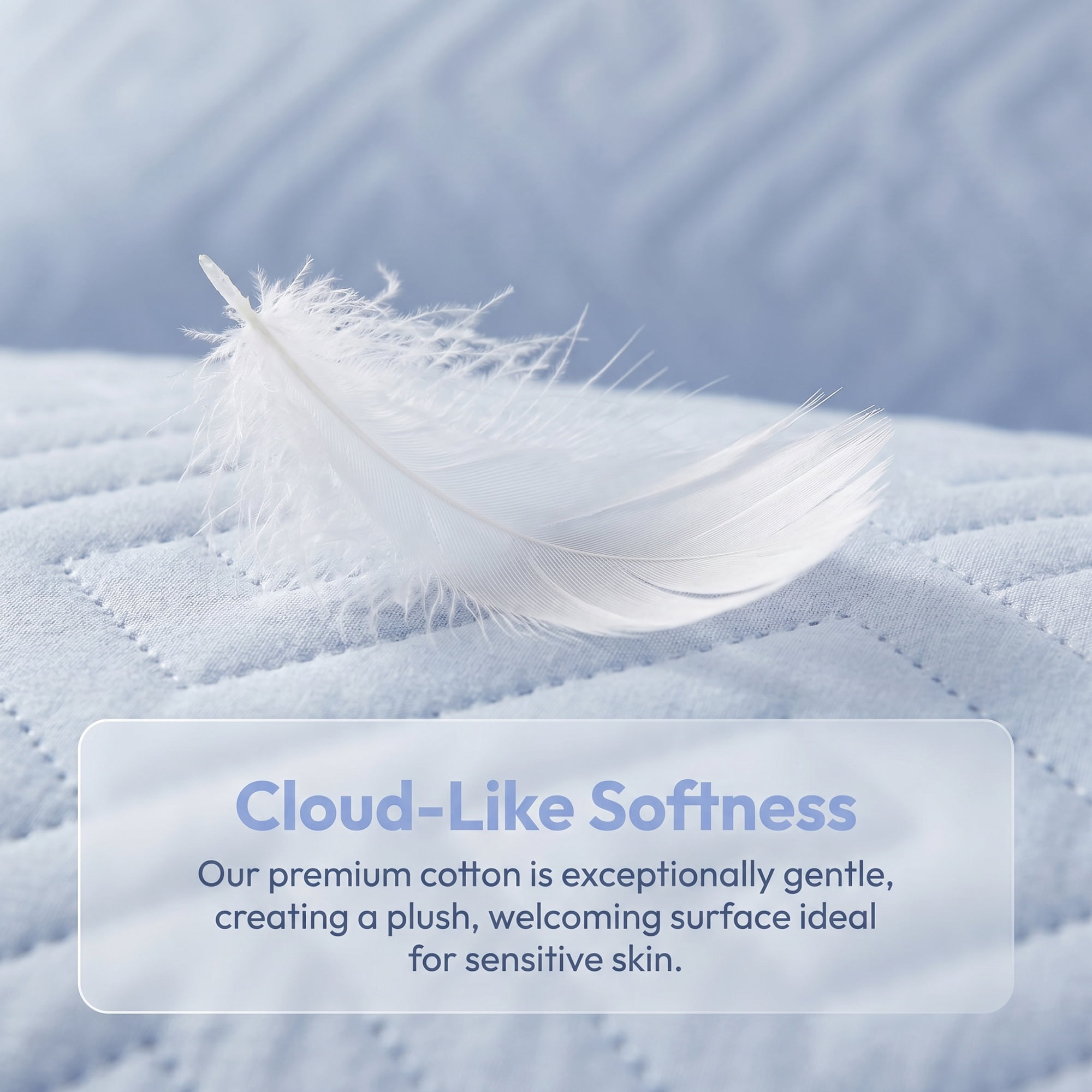 Unique Bargains Breathable Hypoallergenic Polyester Standard-size Pillow Protector Blue