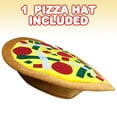 thumbnail image 2 of ArtCreativity Funny Pizza Hat, Fun Halloween Costume Accessory for Kids and Adults, Pizza Party Supplies Decorations, One Size Fits Most, Crazy Silly Hat with Felt Toppings and Plush Fabric, 2 of 6