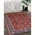 thumbnail image 3 of Ahgly Company Machine Washable Indoor Square Industrial Modern Cranberry Red Area Rugs, 5' Square, 3 of 7