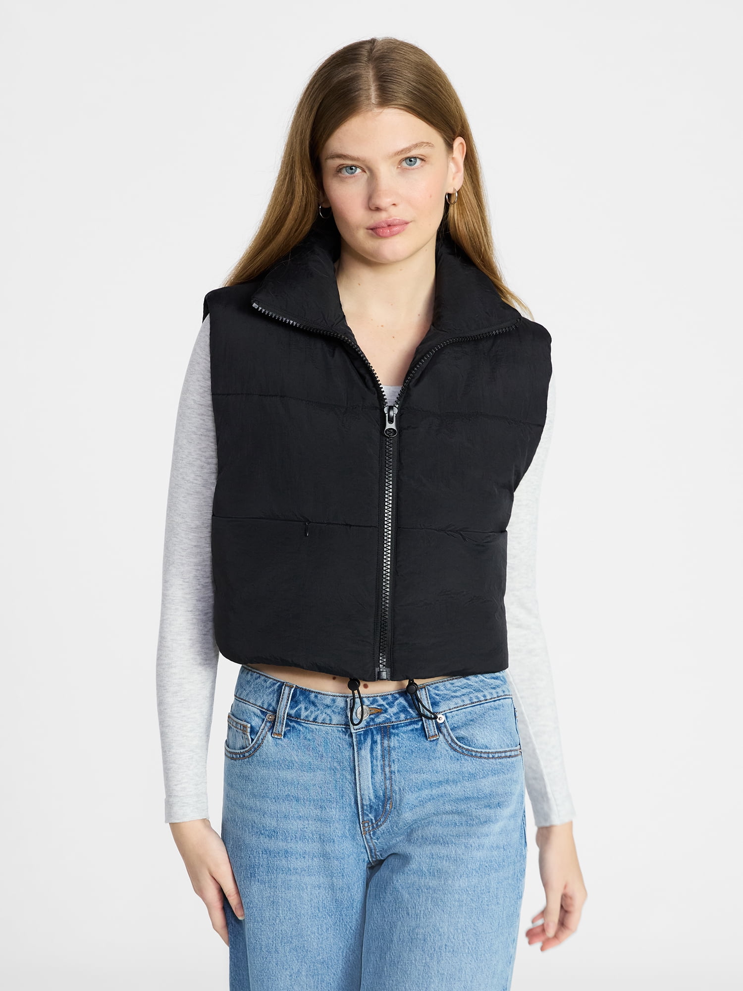 No Boundaries, Puffer Vest, 2XL/3XL, Black