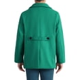 thumbnail image 3 of Abrigo Doble Botón Inspire Chic para Hombre, con Cuello Notched, Clásico Peacoat, L Verde, 3 of 6
