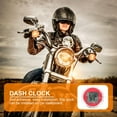 thumbnail image 5 of TEHAUX Horloge de Tableau de Bord Rouge Mini ABS pour Propriétaires de Scooters Lot de 1, 5 of 5
