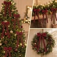 thumbnail image 5 of Christmas Glitter Double Ear Bow Ornaments Hanging Decorations for Tree Wreath and Garland, 5 of 6