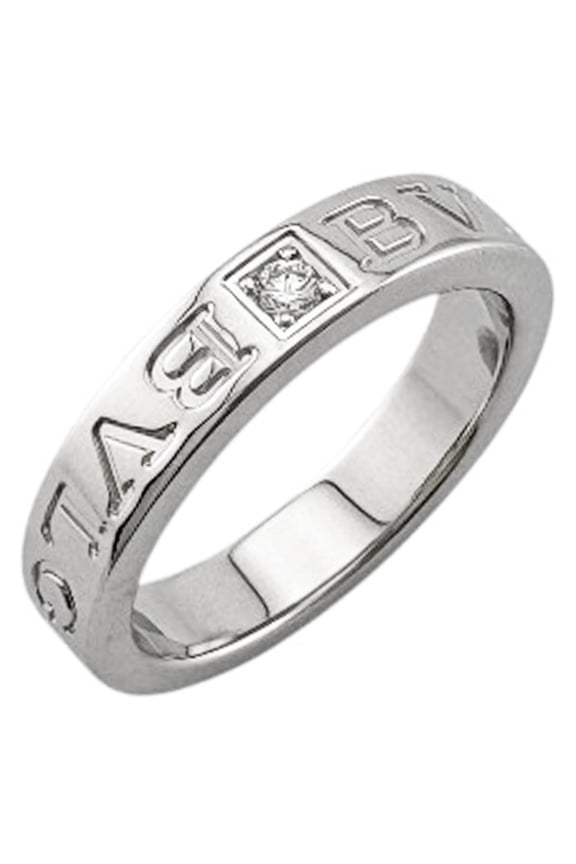 Pre-Owned BVLGARI Ring, 1, 18K White Gold, Diamond, Women's Ring