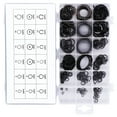 thumbnail image 1 of Ensemble de Pinces C, 300 Pcs Noir Grand Application Retenue pour Véhicule, 1 of 8